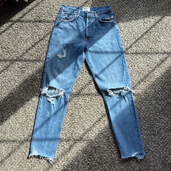 Agolde Jamie High Rise Straight in Arrival 24 - Picture 7 of 7